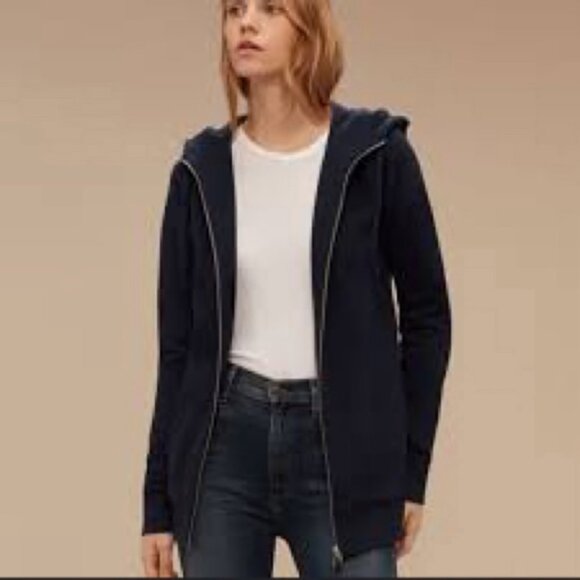 TNA Tops - TNA Black Atlantic Long Zip up Hoodie Sweater Size XS